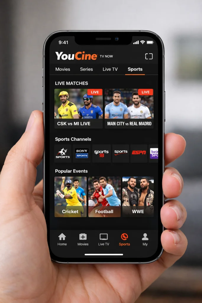 List of Sports Channels On Youcine TV